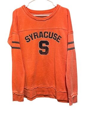 Colosseum Syracuse Lightweight Soft Orange Sweatshirt.  Size L